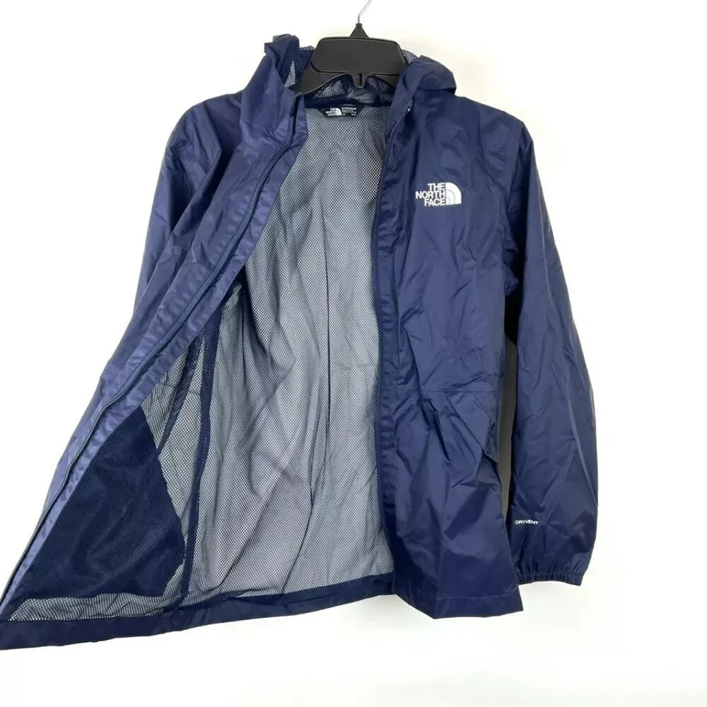 The North Face Boy’s Zipline Navy Blue Rain Jacket Size Large